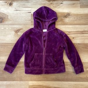Girls size 7 Zip Front Fleece Hoodie